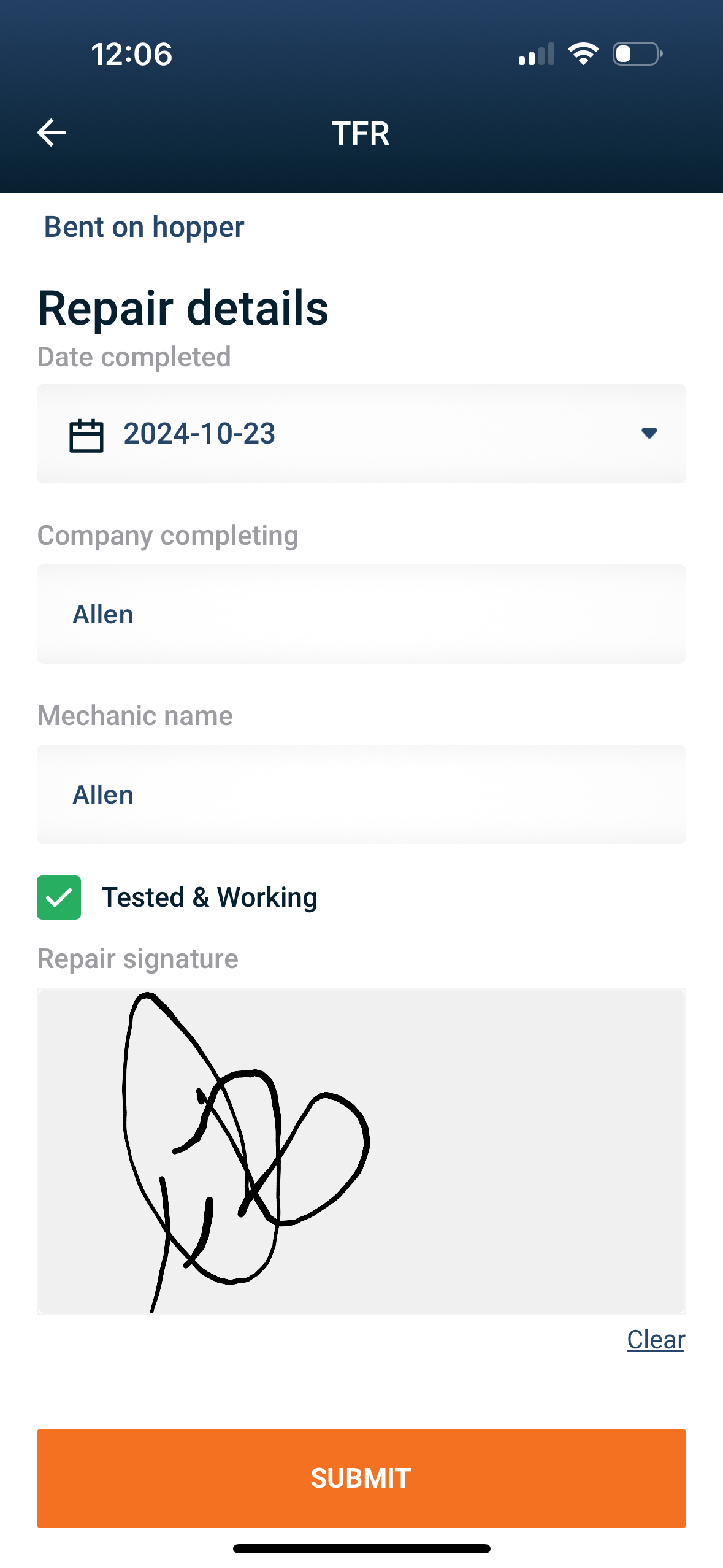 Driver App Login FFD