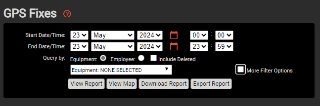 Report GPS Fixes Single