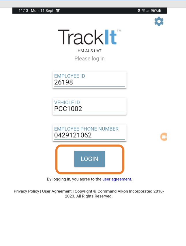 Login Button