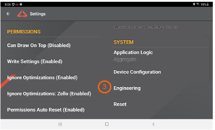 Engineering Screen