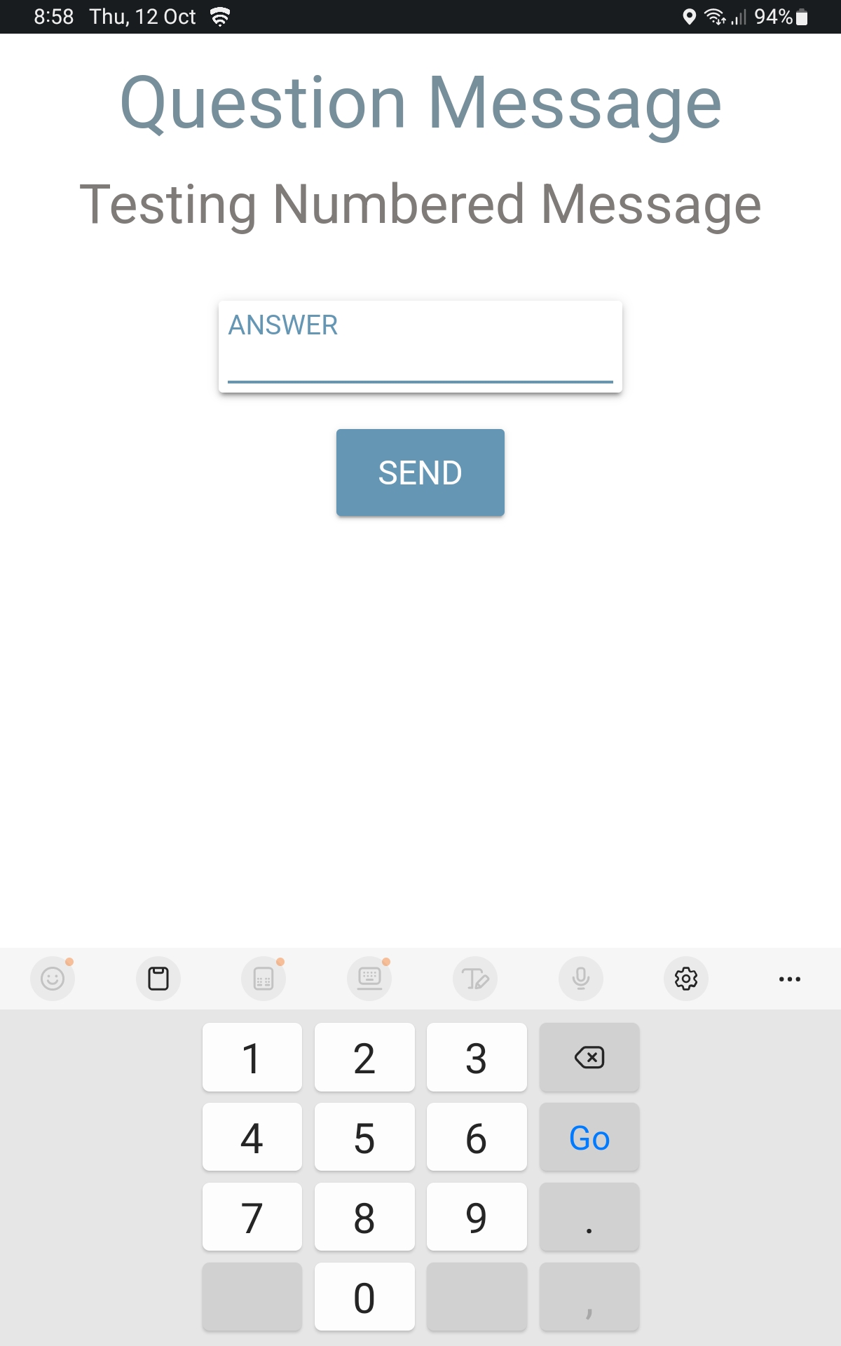 Numbered Response 2